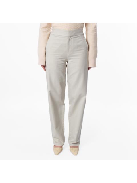 Burberry Burberry Cotton-Blend Tailored High-Waist Trousers