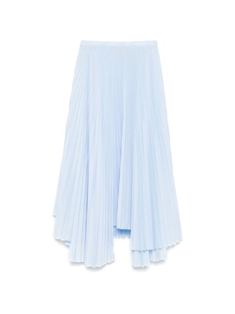 pleated maxi skirt