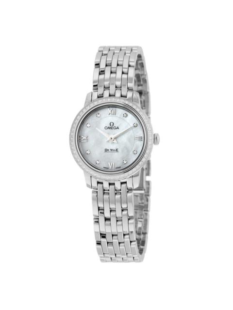 OMEGA Omega De Ville Prestige Mother of Pearl Dial Stainless Steel Quartz Ladies Watch 424.15.24.60.55.001