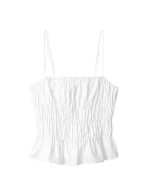 ruffled-hem top