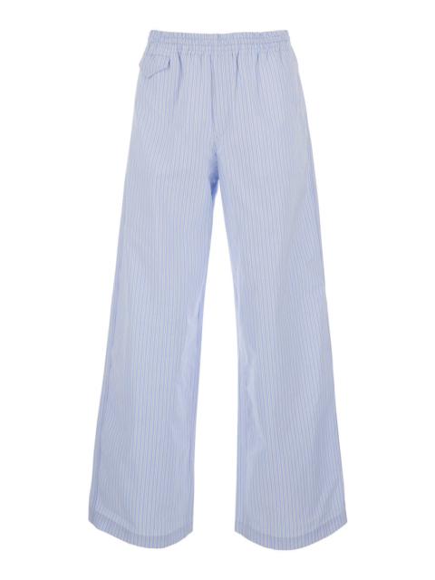 A.P.C. A.P.C. Men Lou Pants Light Blue With Front Pockets And Cotton Elastic Man