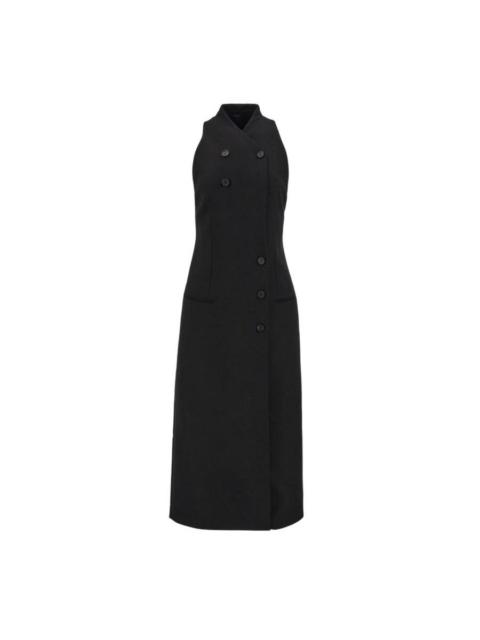 FERRAGAMO Ferragamo Double-Breasted Sleeveless Dress, Brand Size 40 ( US Size 6 )