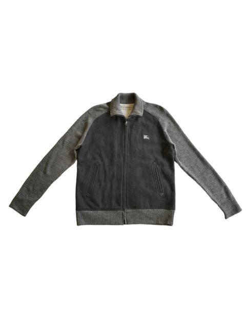 Burberry Burberry Black Label Wool Knit Sweater Zipper Jacket rare