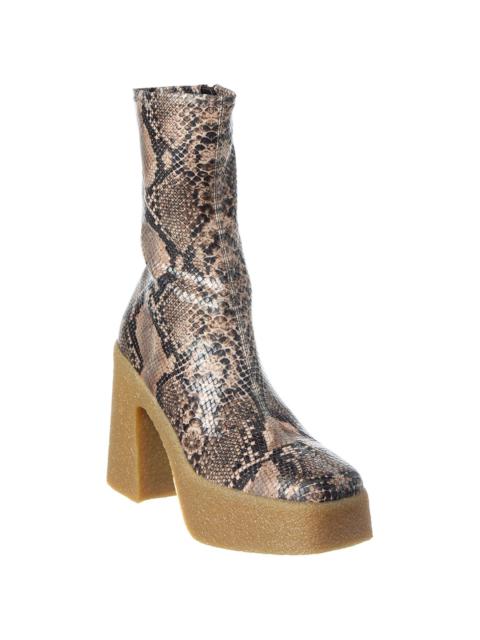Stella McCartney Stella McCartney Skyla Snake-Embossed Platform Boot