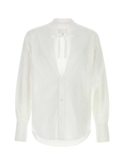 Maison Margiela Maison Margiela Men White Poplin Shirt
