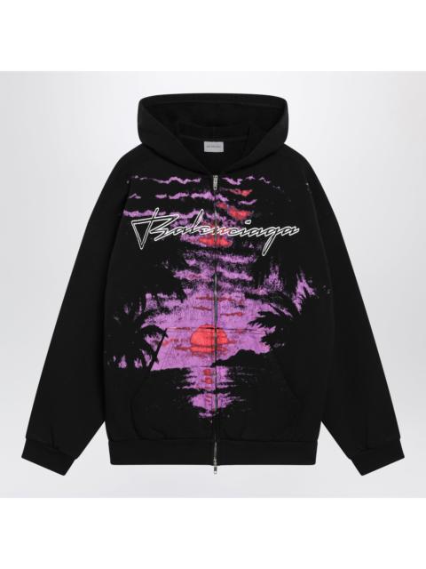 BALENCIAGA Balenciaga Zip-Up Hoodie Dream Surfer In Cotton Fleece Black Women