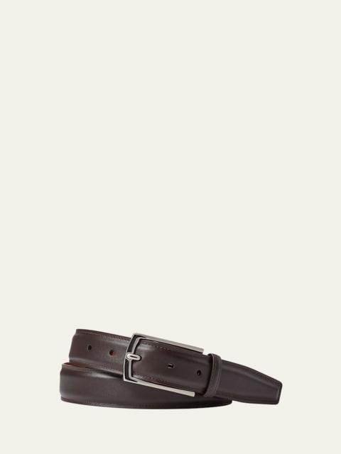 Ralph Lauren Men's Ascot Smooth Calfskin Belt