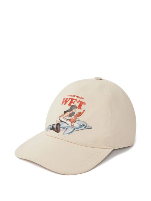 Stella McCartney Stella Mccartney Graphic-print Buckle Cap
