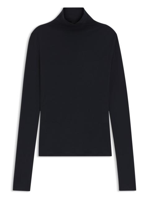 BOSS JERSEY TOP WITH HIGH NECKLINE