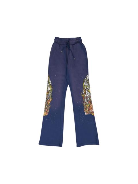 WHO DECIDES WAR Who Decides War Flame Glass Sweatpants 'Indigo'