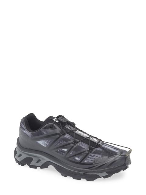 SALOMON Salomon Gender Inclusive XT-6 Camo Trail Shoe in Black at Nordstrom