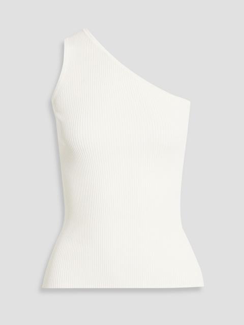 Zimmermann One-shoulder ribbed-knit top