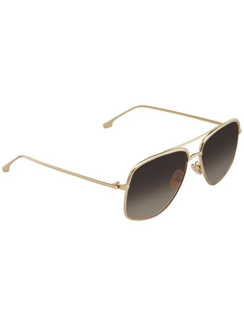 Victoria Beckham Victoria Beckham Browm Gradient Square Ladies Sunglasses VB200S 714 57