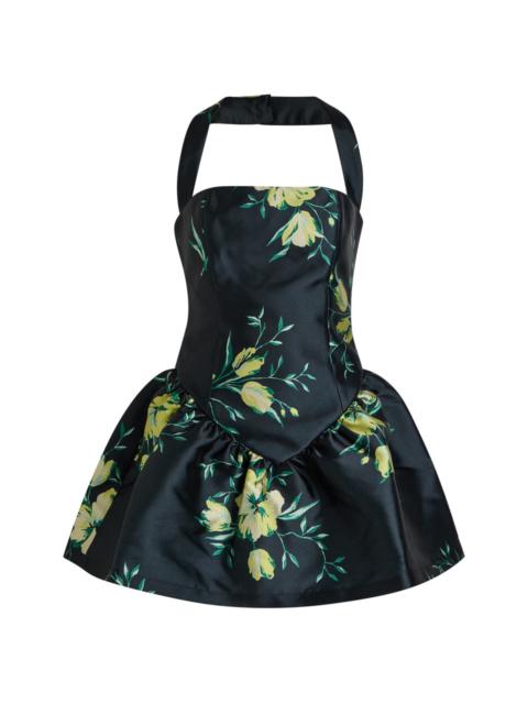 De La Vali DE LA Vali Aura Floral-print Faille Mini Dress