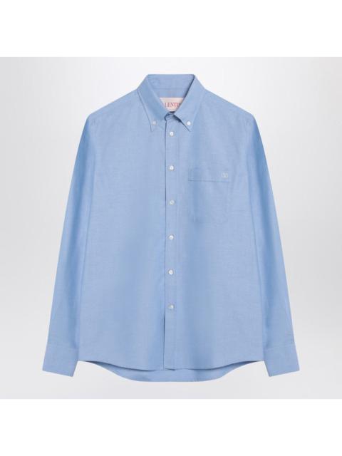 Valentino Light blue cotton button-down shirt