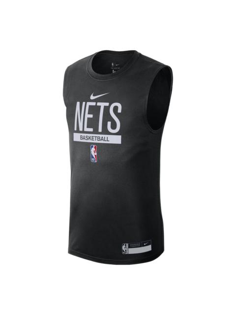 Nike Nike x NBA Brooklyn Nets Training Jersey 'Black' DR6753-010