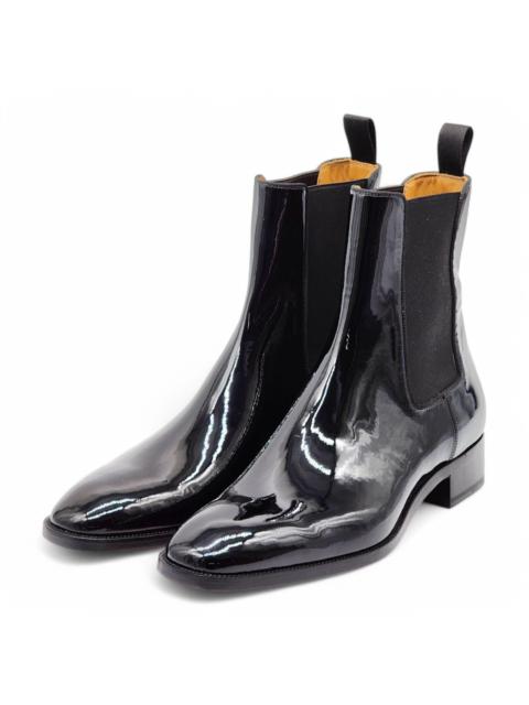 Christian Louboutin Samson Patent Leather Boots - Black - EU 42.5 / US 9.5 $1395