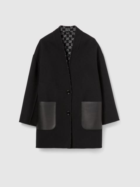 GUCCI Reversible silk wool coat