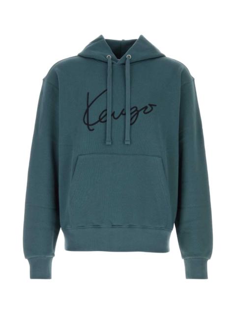 KENZO Kenzo Men Petrol Blue Cotton Sweatshirt