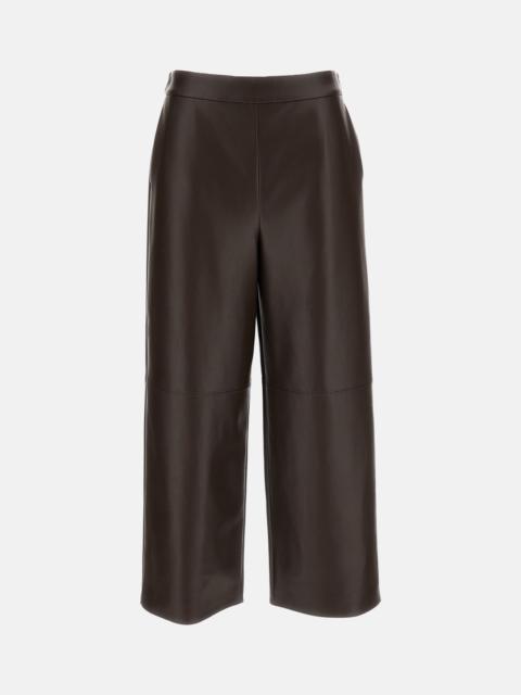 'S Max Mara S Max Mara Women Coated Jersey Cropped Trousers