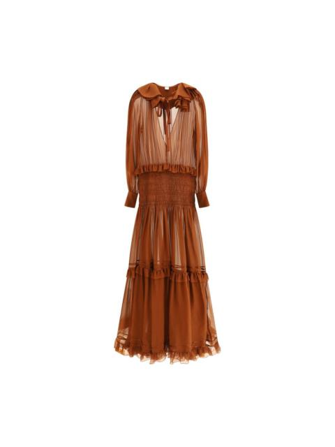 SAINT LAURENT Silk long Dress