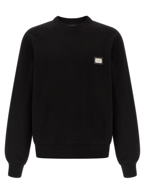 Dolce & Gabbana Dolce & Gabbana Men Logo Plate Sweatshirt
