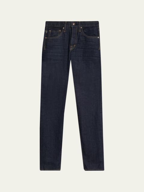 TOM FORD Men's Stretch Selvedge Denim Straight-Leg Jeans