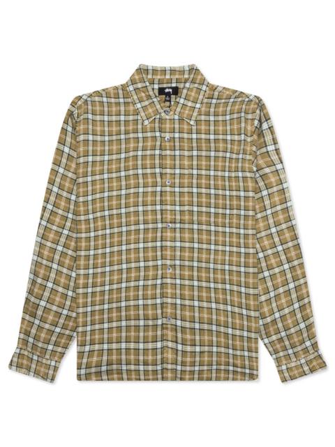 MATTHEW PLAID SHIRT - GOLD