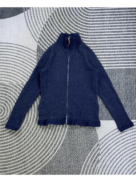 Other Designers Vtg Eternal Navy Turtle Neck Fullzip Knit Sweater