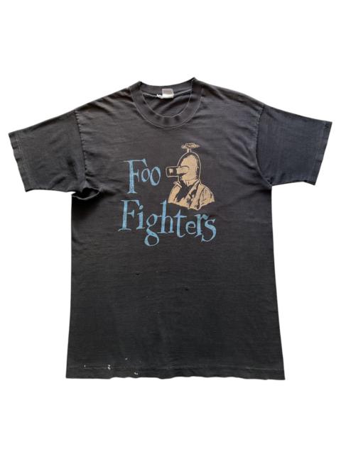 VINTAGE THRASHED FOO FIGHTERS ROSWELL RECORDS TEE