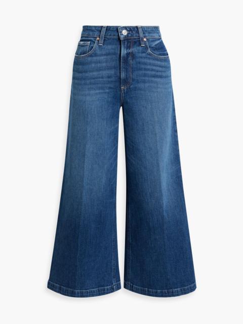 Other Designers Frankie cropped distressed high-rise wide-leg jeans