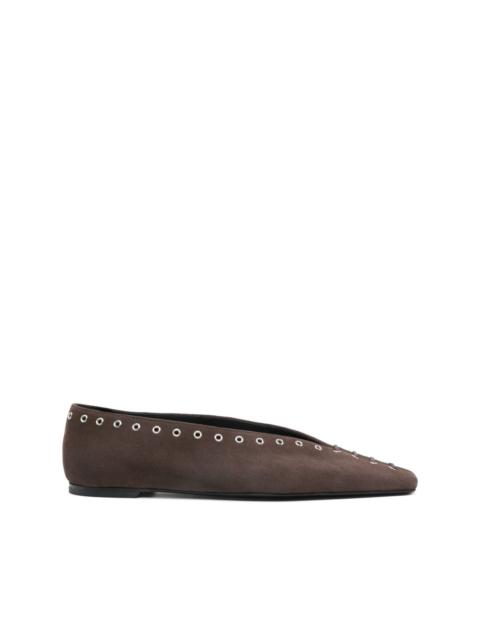 suede ballet flats