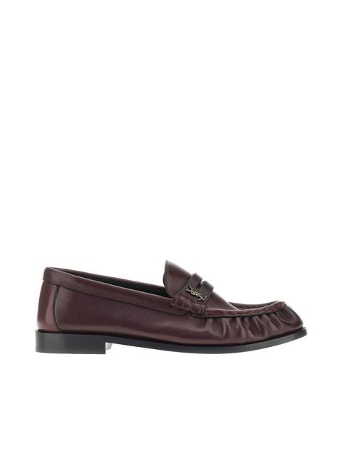 SAINT LAURENT Saint Laurent Leather Loafers Red Men