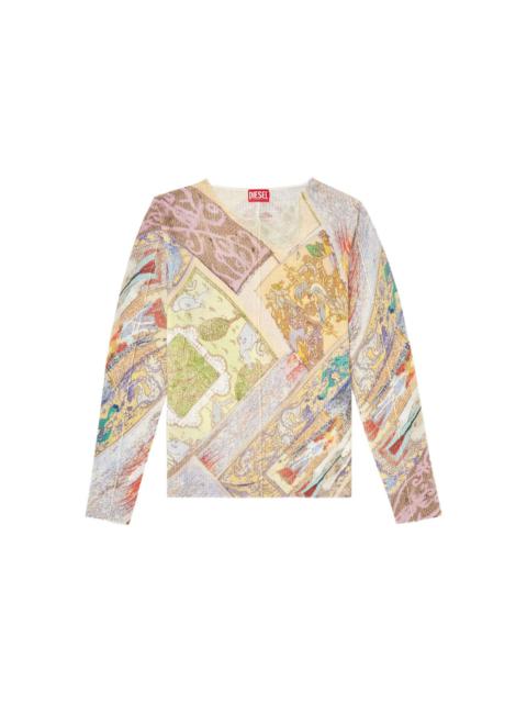 K-Renton printed long-sleeve top