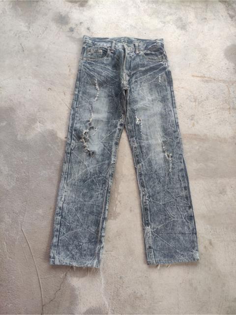 Other Designers Japanese Brand - Vintage Japanese Jean Distressed Faded Denim