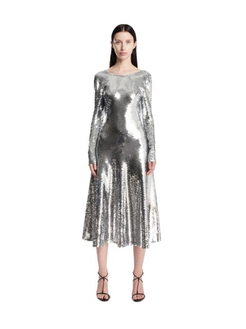 Bottega Veneta Silver Sequin Dress
