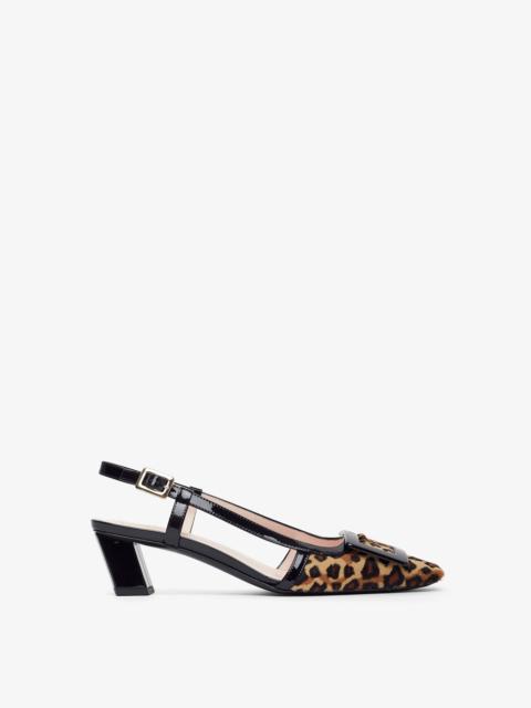 Roger Vivier Belle Vivier 45 leopard slingbacks