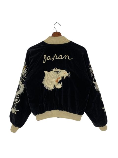 Other Designers Other - Black Velvet Sukajan Jacket Reversible Jacket