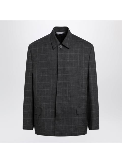 BALENCIAGA Balenciaga Grey Check Wool Jacket Men