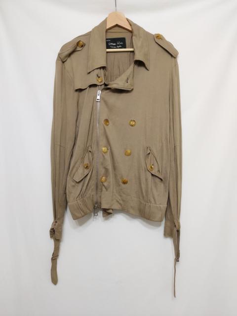 NUMBER (N)INE SS08 Beige Double Rider Trench Cashmere Jacket
