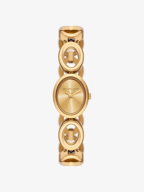 MICHAEL KORS Mini Maude Gold-Tone Link Watch