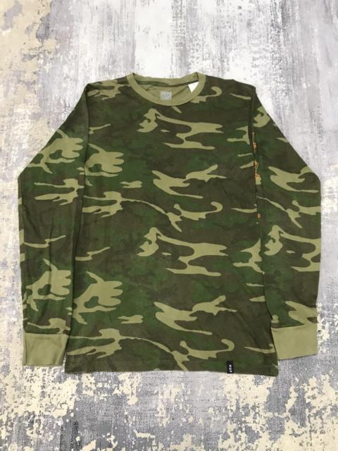 Other Designers Huf - Huf Camouflage Spell Out Big Logo Long Sleeve Shirt