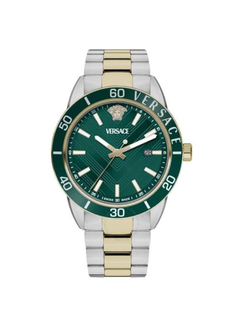 VERSACE Versace Greca Urban Quartz Green Dial Men's Watch VEYCA0524