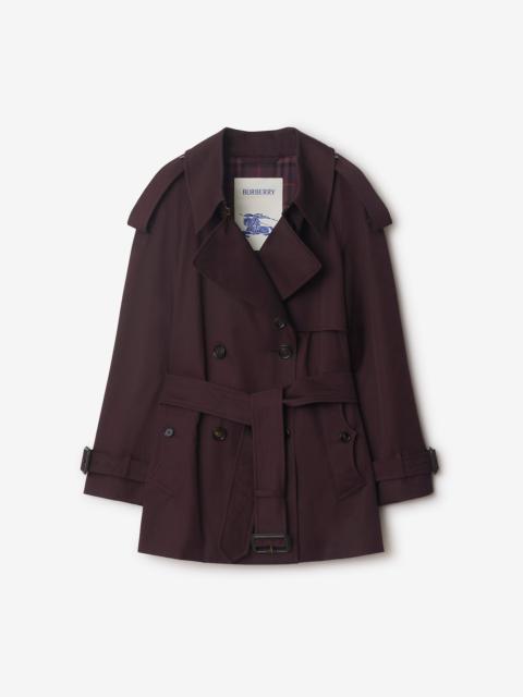 Burberry Short Gabardine Fitzrovia Trench Coat