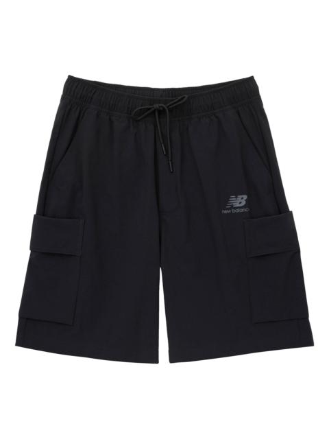 New Balance New Balance NBX Holiday Woven Pocket Shorts 'Black' AMS32370-BK