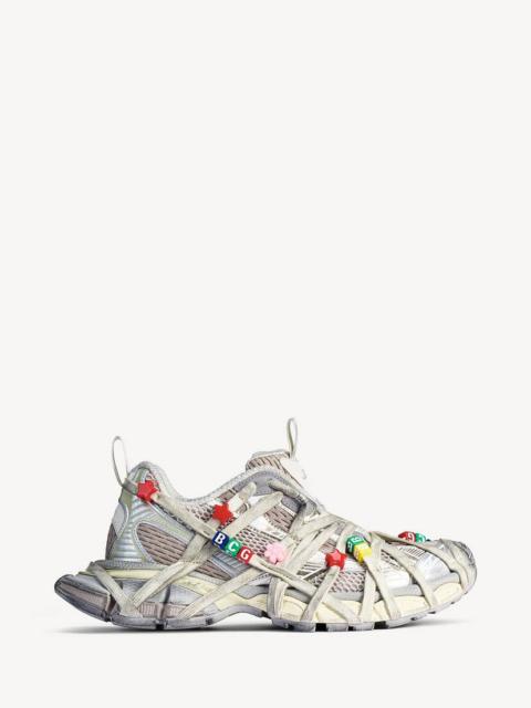 BALENCIAGA Men's 3xl Extreme Lace Sneaker in Eggshell/multicolor