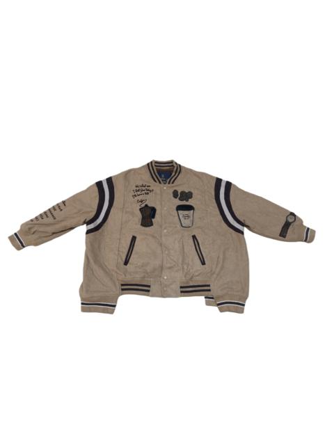 Other Designers Japanese Brand - Rivet & Surge Coffee Design Varsity Jacket