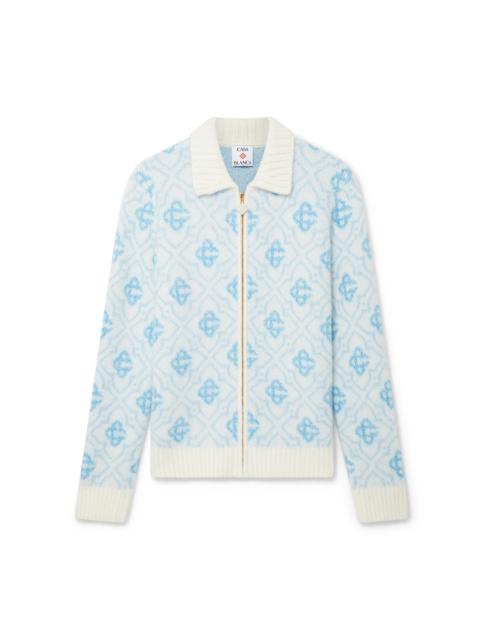 CASABLANCA Monogram Mohair Zip Jumper | Casablanca Paris