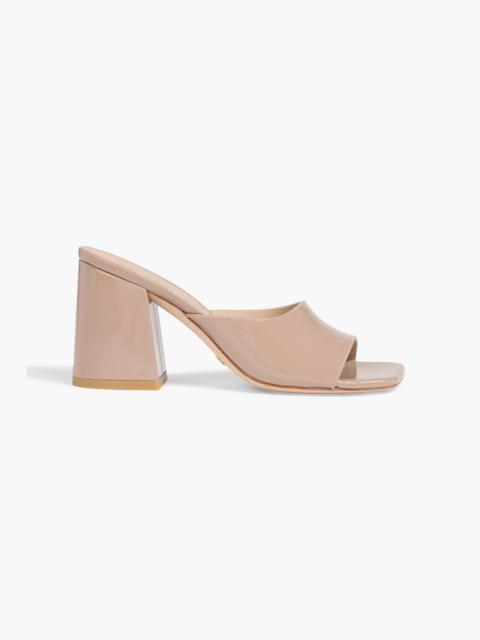 Stuart Weitzman Tia 85 patent-leather mules