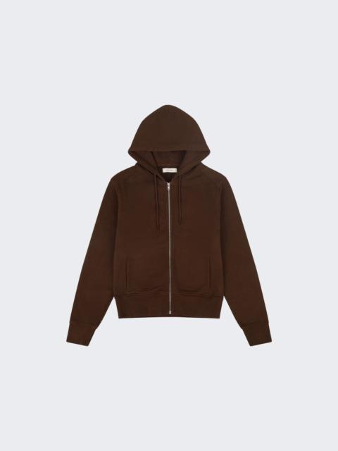entire studios Slim Zip-up Hoodie Brunette